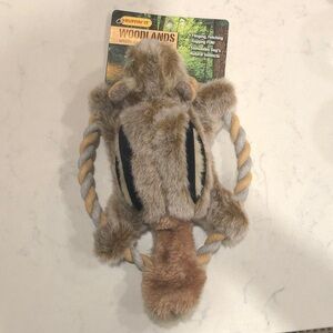 Ruffin' It Woodlands Squirrel Dog Toy - Brown and Tan